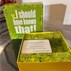 I Should Have Known That - a Trivia Game About Things You Ought to Know